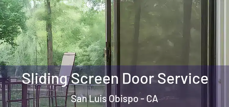 Sliding Screen Door Service San Luis Obispo - CA